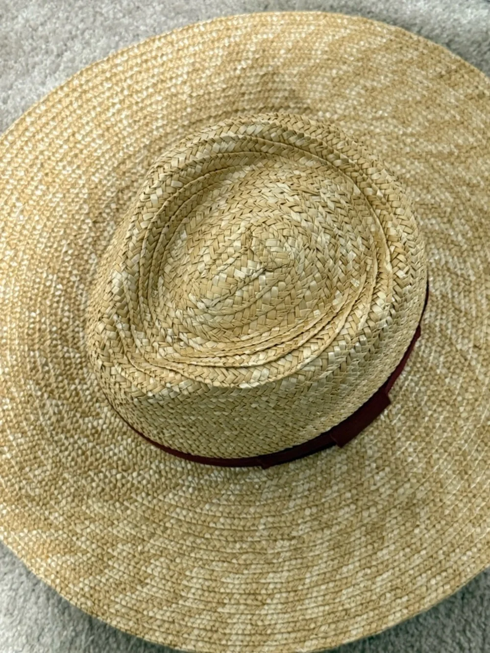 NWT Brixton Honey/ Burnt Henna Joanna short brim straw hat (good condition)